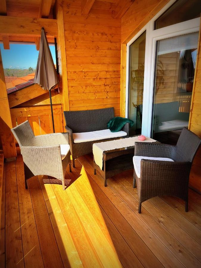 23 Neu Erbaute Ferienwohnung Mit Schloss- Und Panoramablick Halblech Luaran gambar
